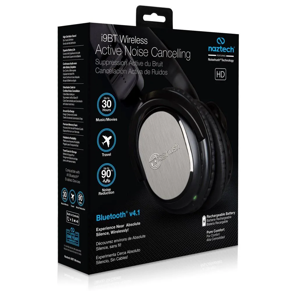 Naztech i9 Bluetooth Active Noise Cancelling Headphones