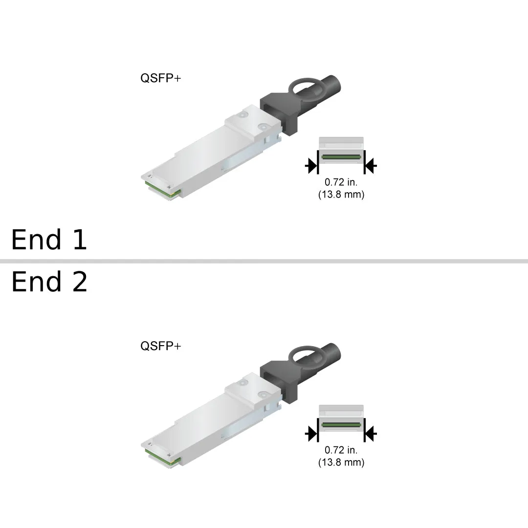 NetApp NO_FRU_Molex_106411-1010_10m - 10m Data Cable with Plug QSFP /QSFP  | NO_FRU_Molex_106411-1010_