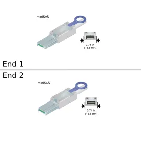 NetApp X-24936-00-R6 - 2m Data Cable with Plug miniSAS/miniSAS | miniSAS,