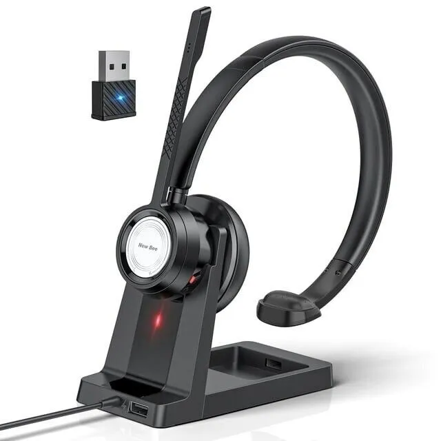 New Bee BH60P Wireless Headset with Charging Base