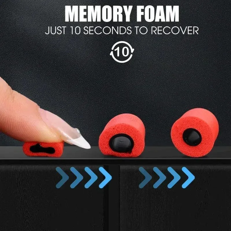 Noise-Canceling Memory Foam Ear Tips for Ultimate Comfort and Sound Quality