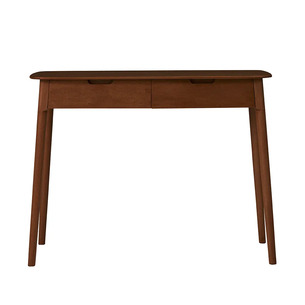 Norway 2 Drawer Walnut Console Table