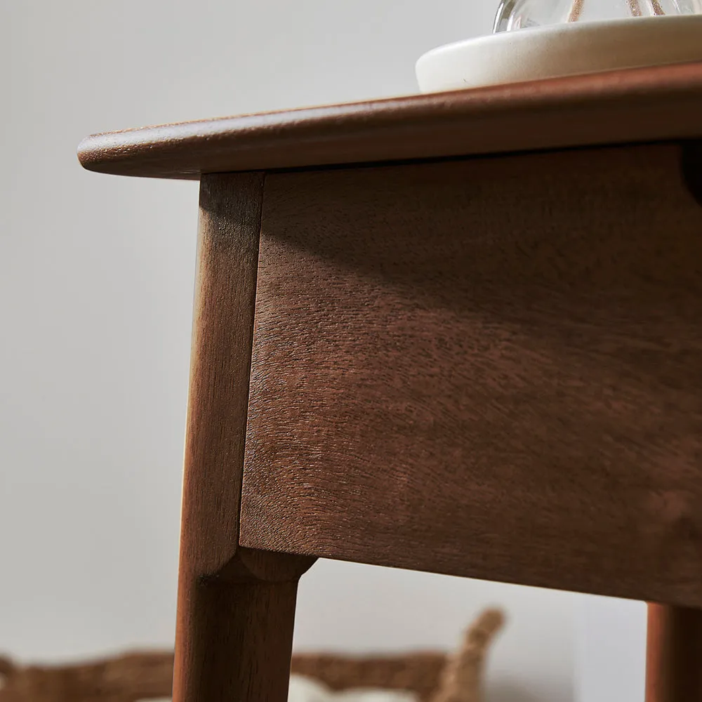 Norway 2 Drawer Walnut Console Table