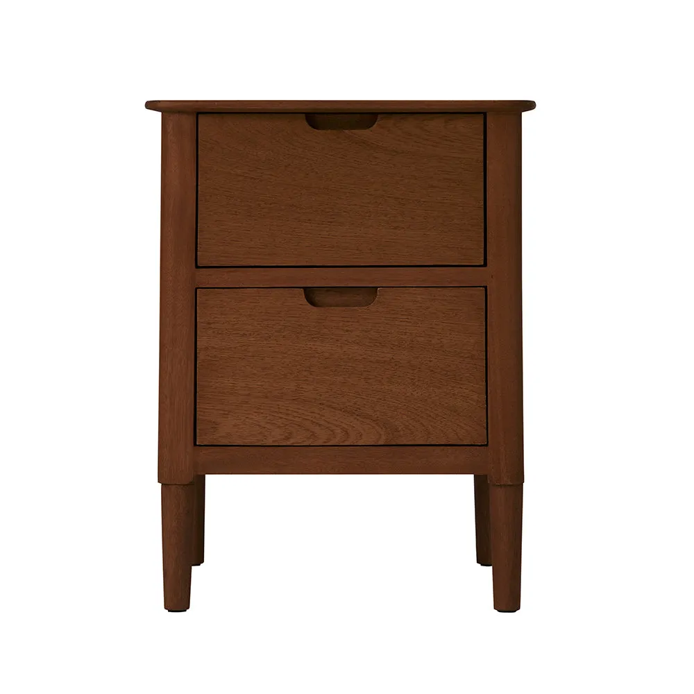 Norway Walnut Wooden Bedside Table