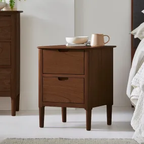 Norway Walnut Wooden Bedside Table