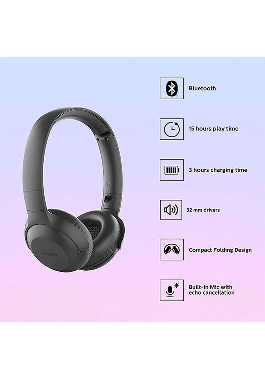 On-Ear Bt Headphones | Tauh202Bk00