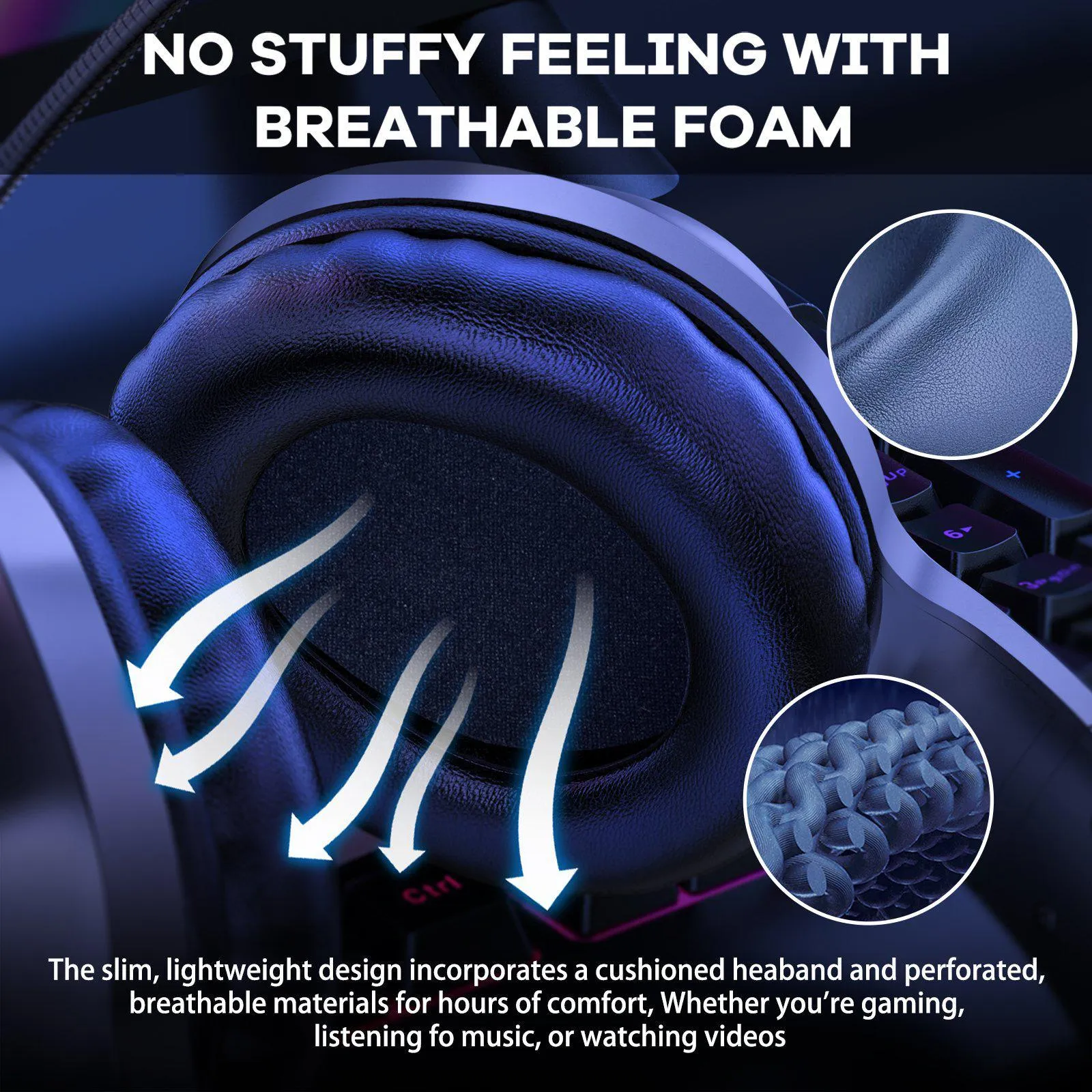 ONIKUMA X7 PRO Wired RGB Light Noise-canceling Gaming Headset