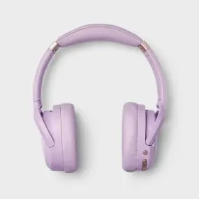 Open Box - Active Noise Canceling Bluetooth Wireless Over Ear Headphones - heyday Pastel Lavender