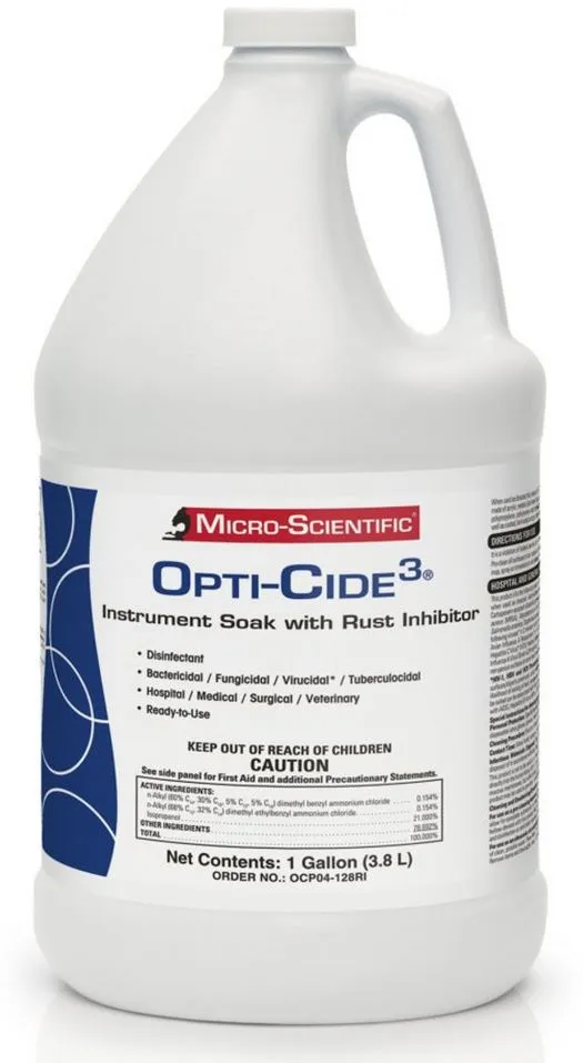 OPTICIDE Instrument Presoak with Rust Inhibitor 1 gal. Jug Alcohol Scent