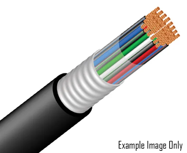 PE-89 Direct Burial Telecom Cable, Foam Filled Skin, 24 AWG, Black - Per Foot