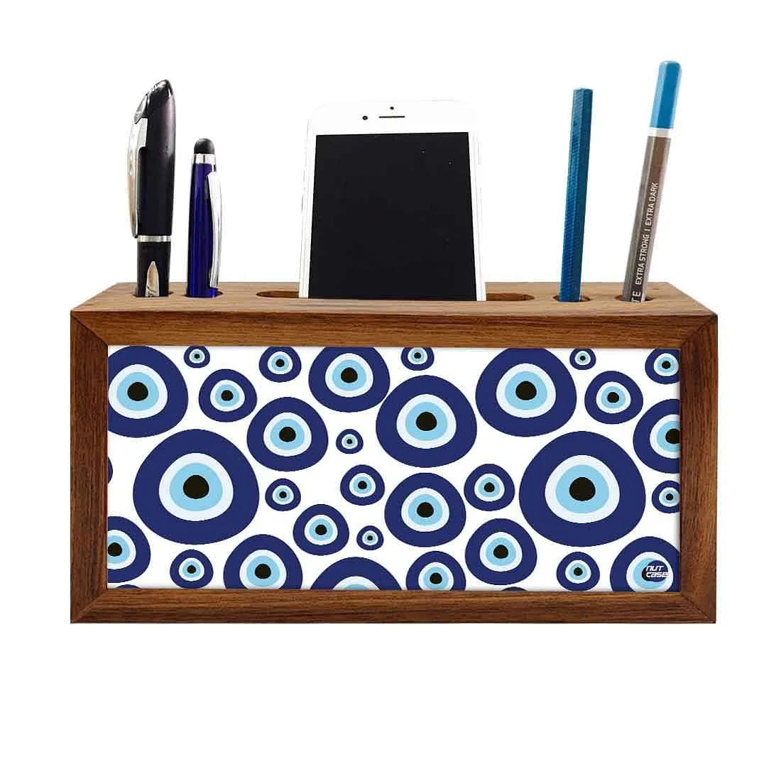 Pen Mobile Stand Holder Desk Organizer for Office - Evil Eye Stones