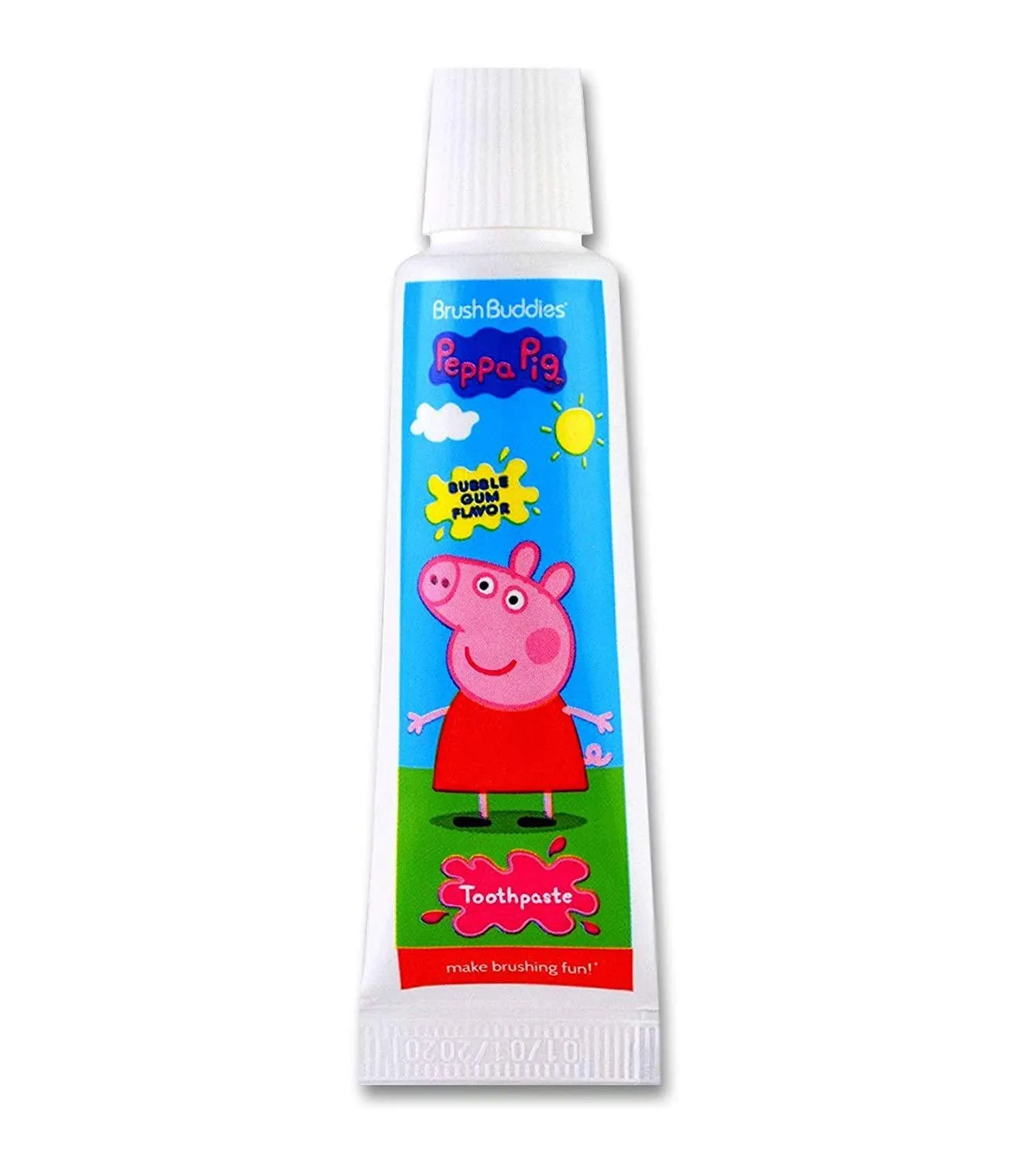 Peppa Pig Travel Kit With Peppa ToothBrush and Toothpaste In a Zippered Resealable Travel Bag