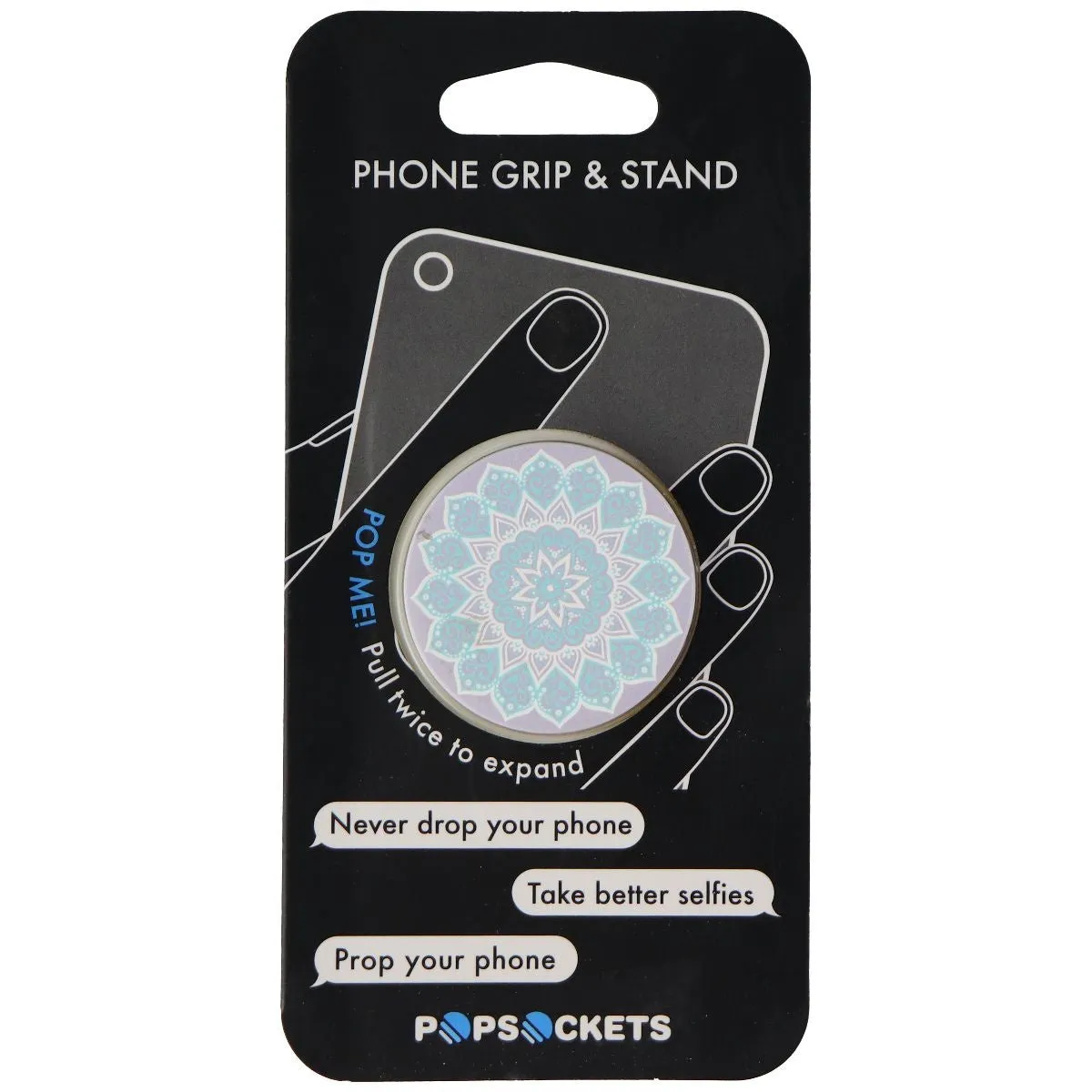 PopSockets: Collapsible Grip & Stand for Phones Tablets - Peace Mandala Tiffany