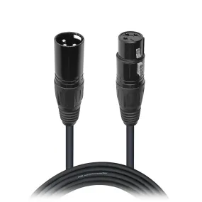 ProX XCP-DMX05 5 Ft. DMX XLR3-M to XLR3-F Premium Cable