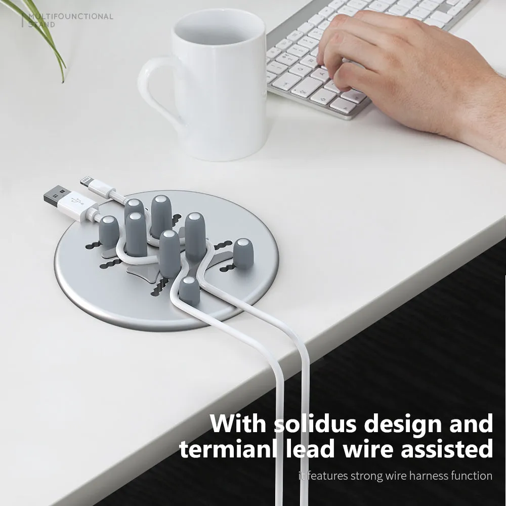 R-Just Disc Desktop Storage Base Multifunctional Stand