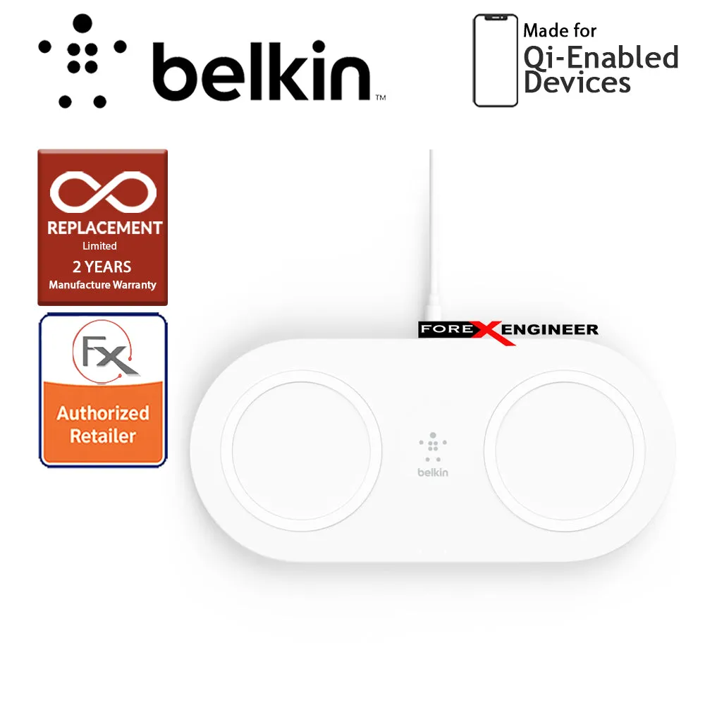 [RACKV2_CLEARANCE] Belkin BOOST↑CHARGE™ 15W Dual Wireless Charging Pad - White (Barcode : 745883814299)