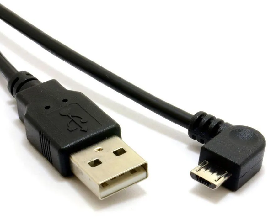 Right-Angled Micro-USB Cable (1m) : micro:bit, Bit:bot, Raspberry Pi, etc.