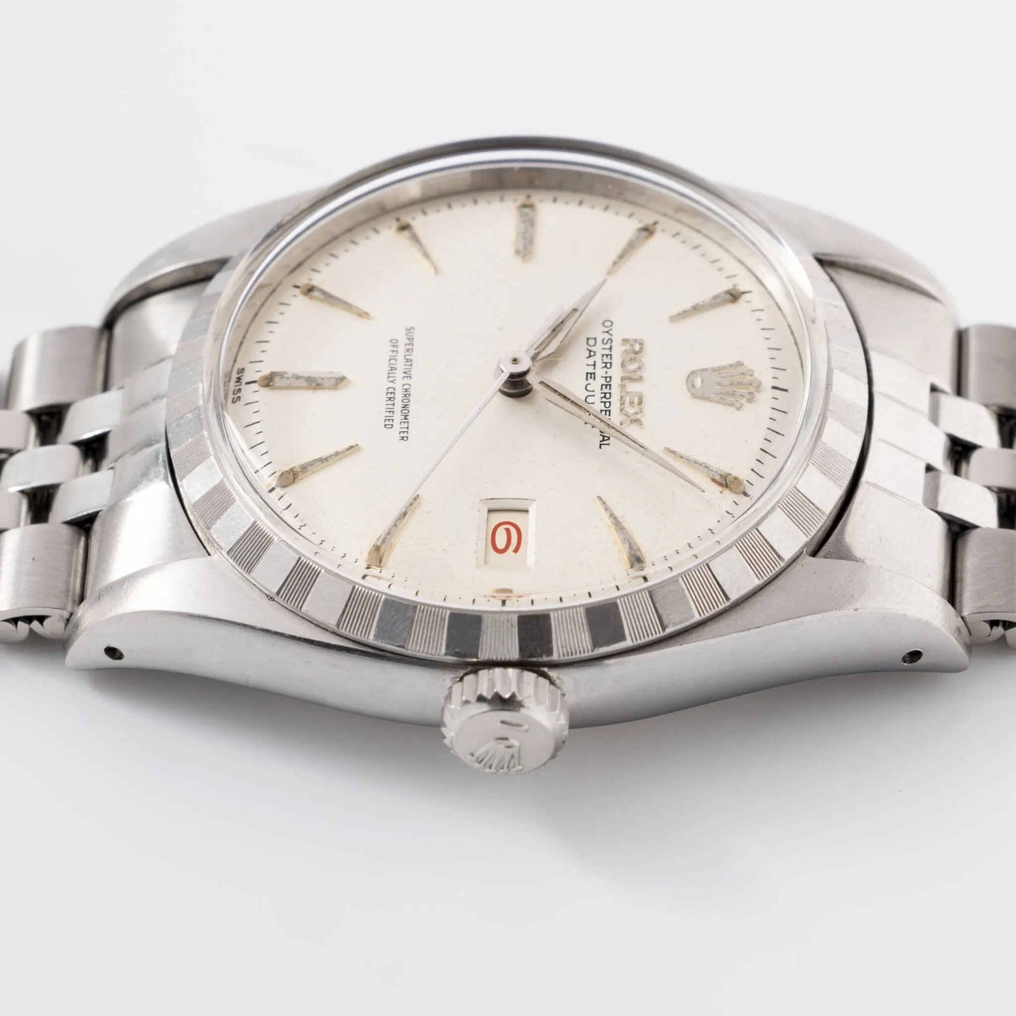 Rolex Datejust Radium Silver Dial Reference 6605