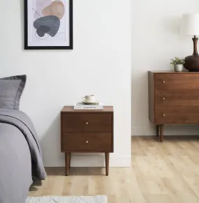 Scandinavian Walnut Oslo Bedside Table