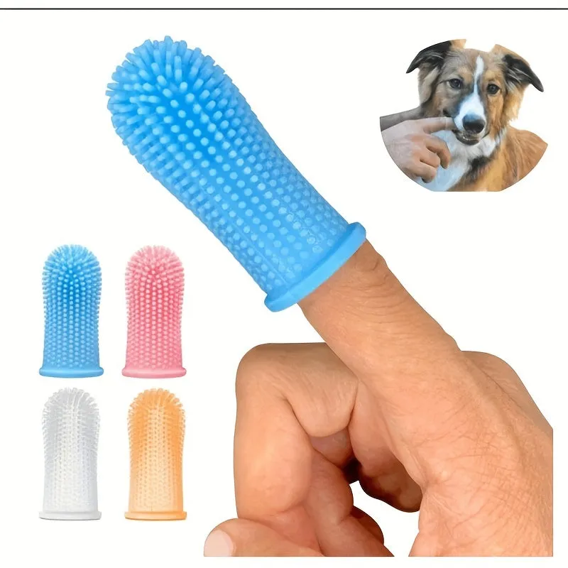 Silicone Fingertip Pet Toothbrush Keep Your Pets Teeth Healthy