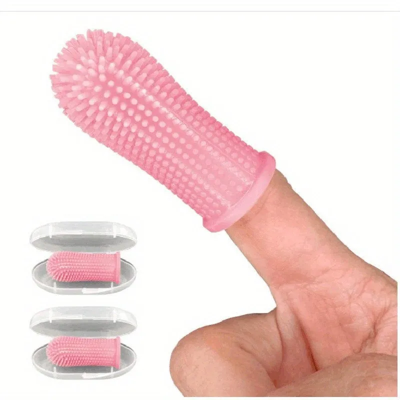 Silicone Fingertip Pet Toothbrush Keep Your Pets Teeth Healthy