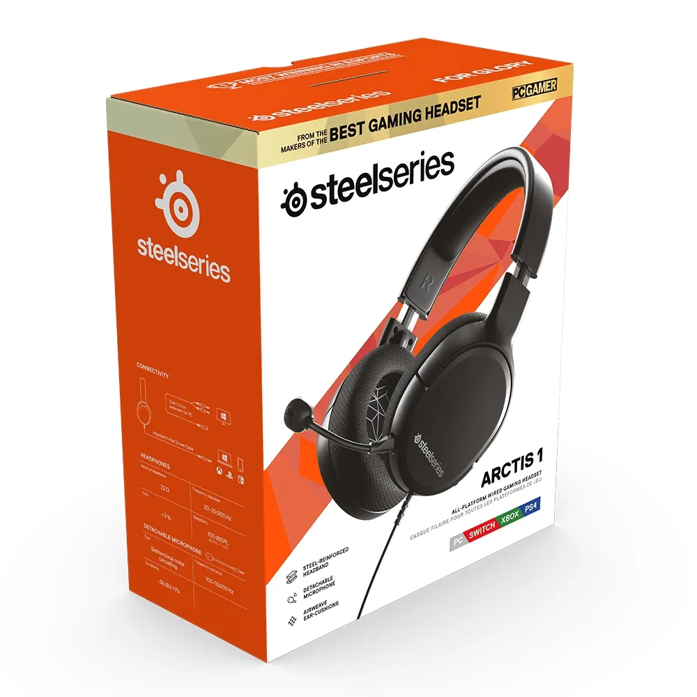 SteelSeries Arctis 1 Wired Gaming Headset Headphones Microphone