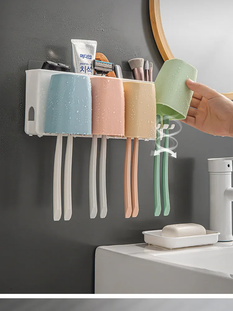 Stick-On Toothbrush Holder