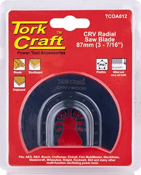 TORK CRAFT QUICK CHANGE RADIAL SAW BLADE 87MM(3-7/16') CRV TCOA012