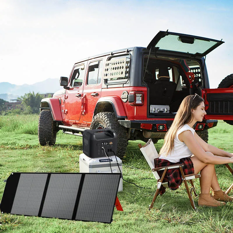 Trek Outfit 600W Portable Power Station & 100W Solar Panel | White Label Solar Power Solutions