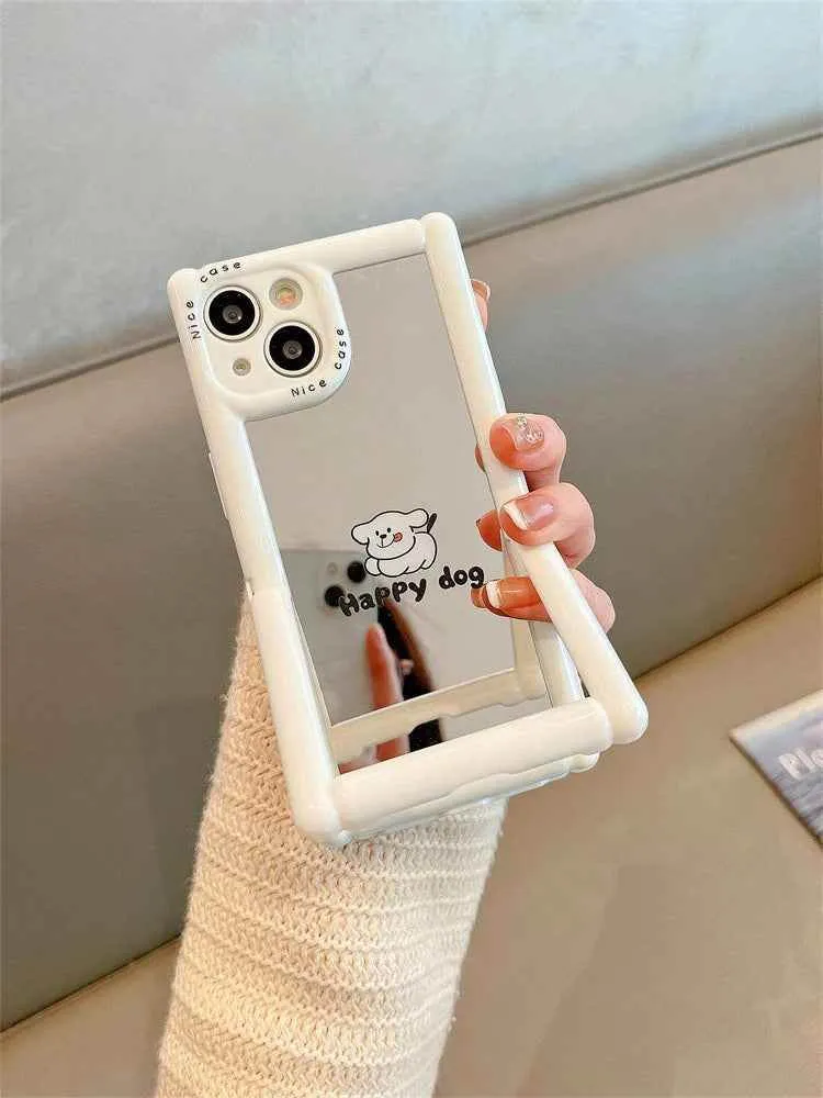 TSP104 Cute Phone Cases For iPhone 11, 12, 13, 14, and 15, Pro Max and 15 Plus - Cartoon Cat Dog Pattern - Invisible Kickstand Holder