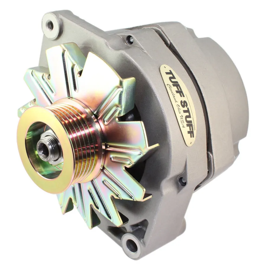 Tuff-Stuff Alternator - 100 amps - 12V - 1-Wire - Internal Regulator - 6-Rib Serpentine - Aluminum Case - Various Applications