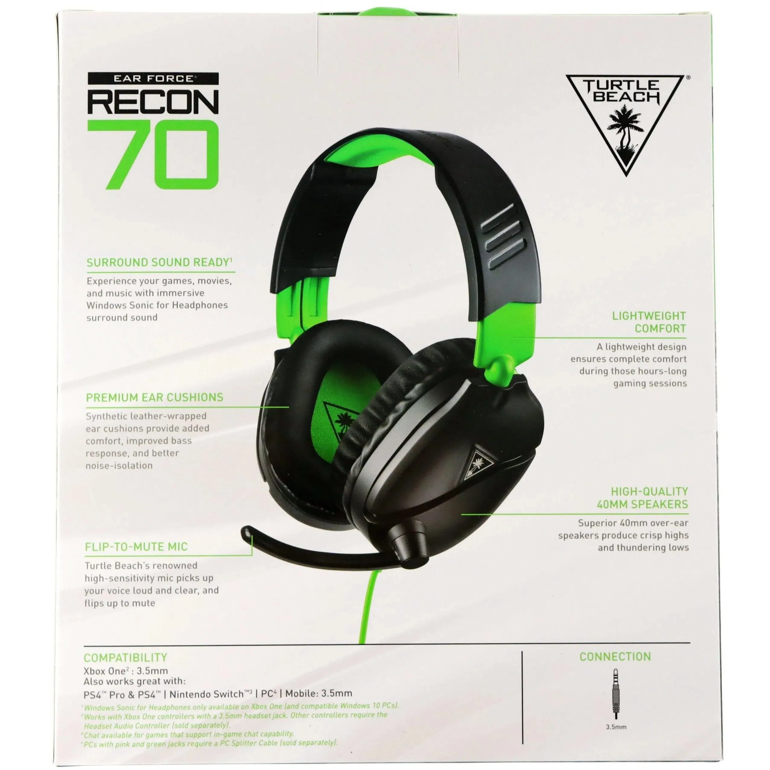 Turtle Beach - Wired Gaming Headset (Green) - Ear Force Recon 70x