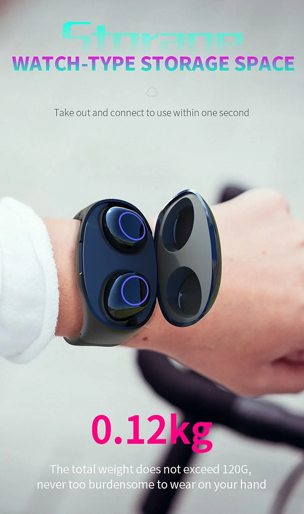 TWS 2-in-1 Wireless Earbuds And Smart Watch Wristband