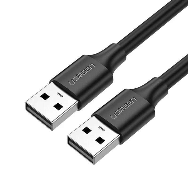 UGREEN USB 2.0 A Male Nickel-Plated Data Charger Cable with 480Mbps Transfer Speed (Available in 0.25M, 0.5M, 1M, 1.5M, 2M) | 10307, 10308, 10309, 10310, 10311