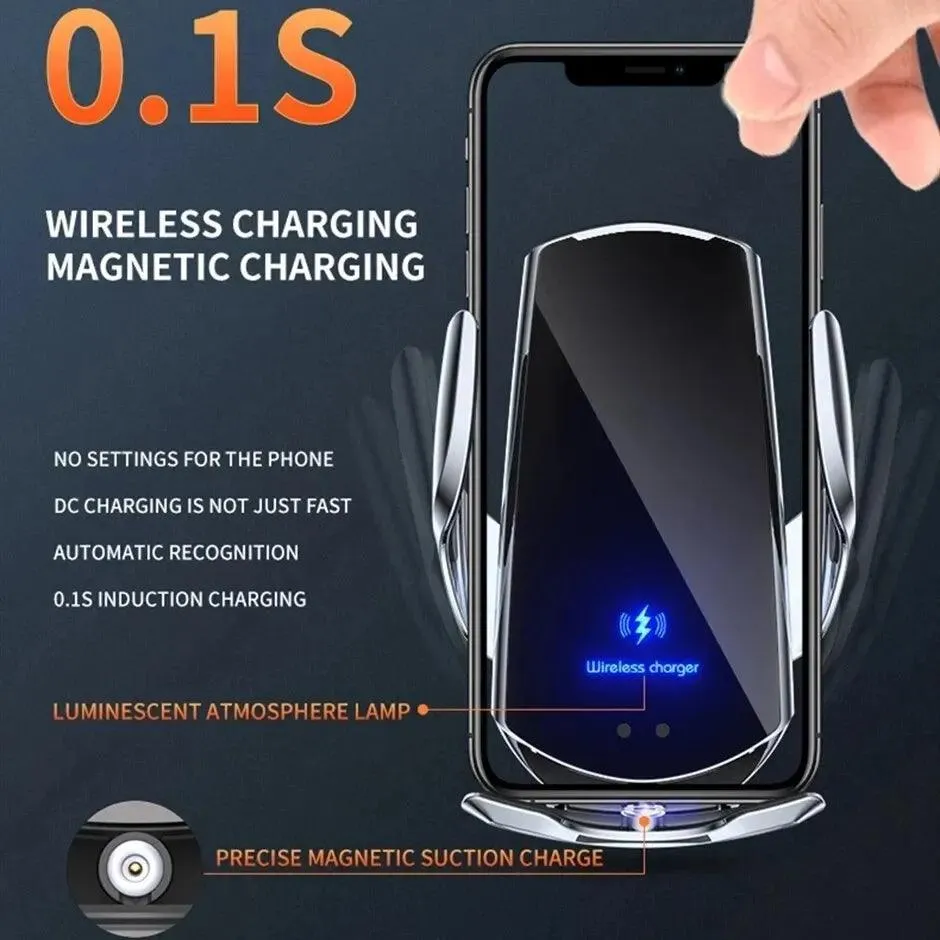 Universal Car Wireless Charger Magnetic Phone Holder 15W Fast Charging