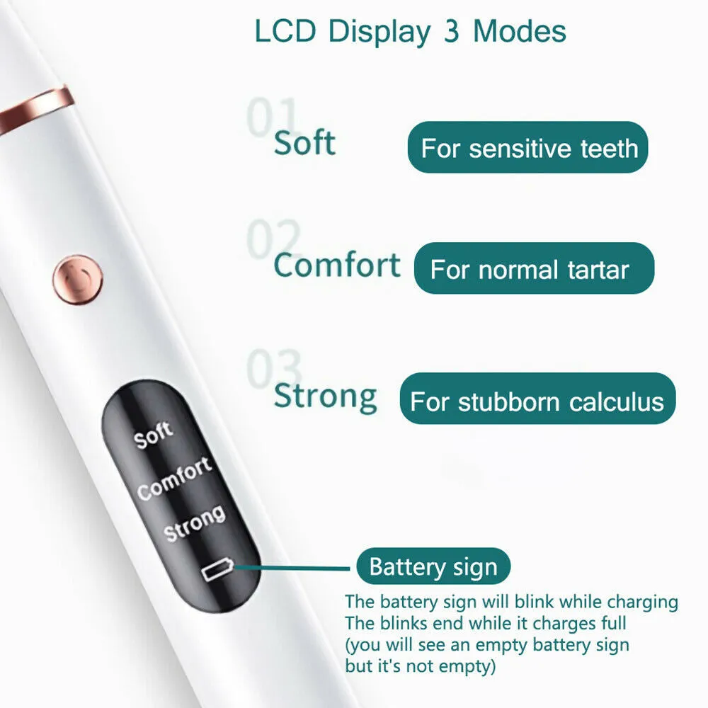 USB Charging Ultrasonic Electric Teeth Dental Scaler with LED Display