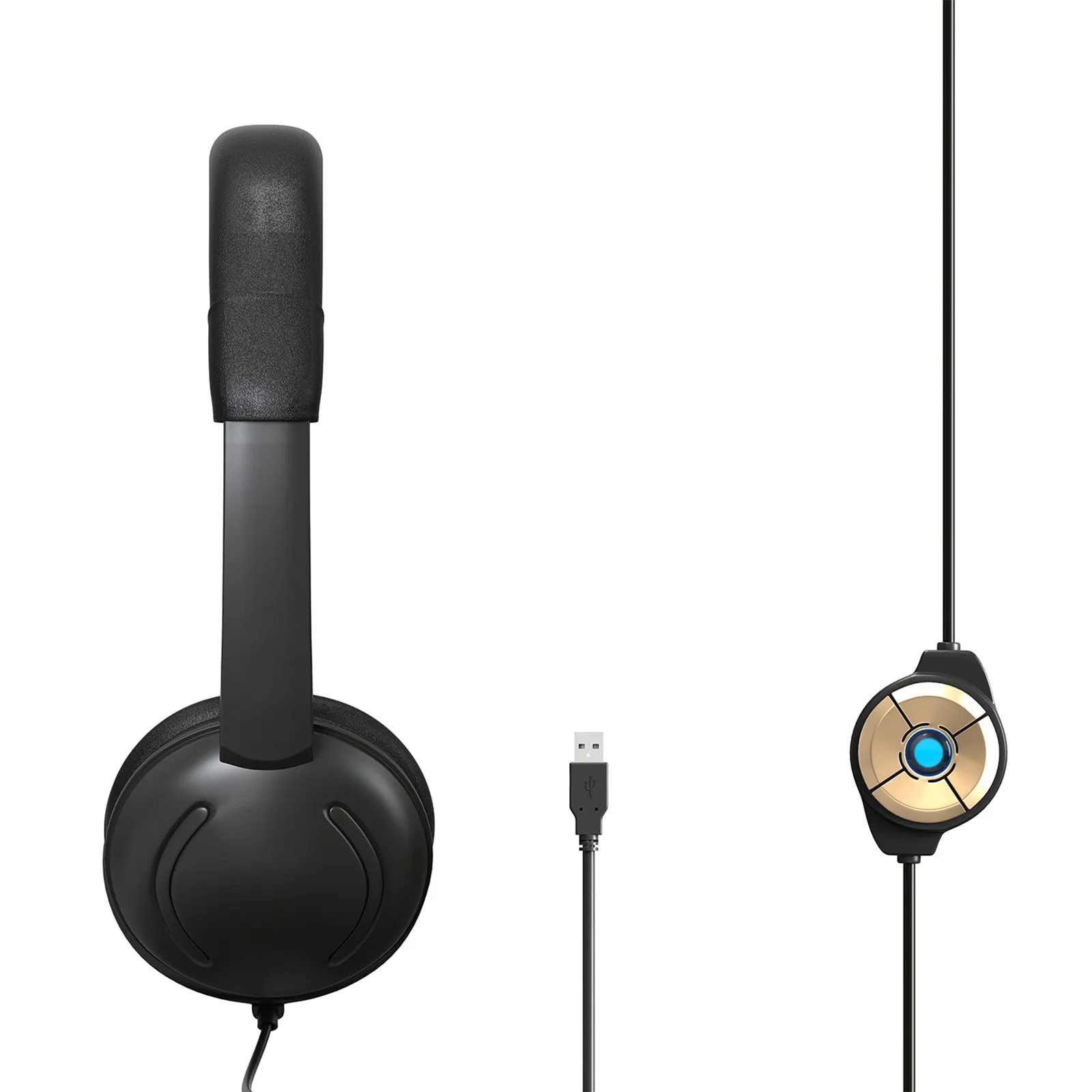 USB Wired Headset With Noise Cancelling