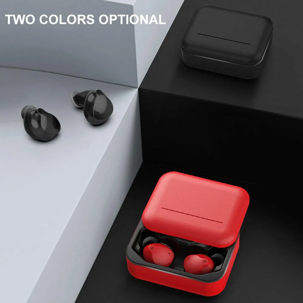 V10 True Wireless Stereo Earphone Touch-controlled Headphones Sports Headset Mini Earbuds with Mic Charging Box