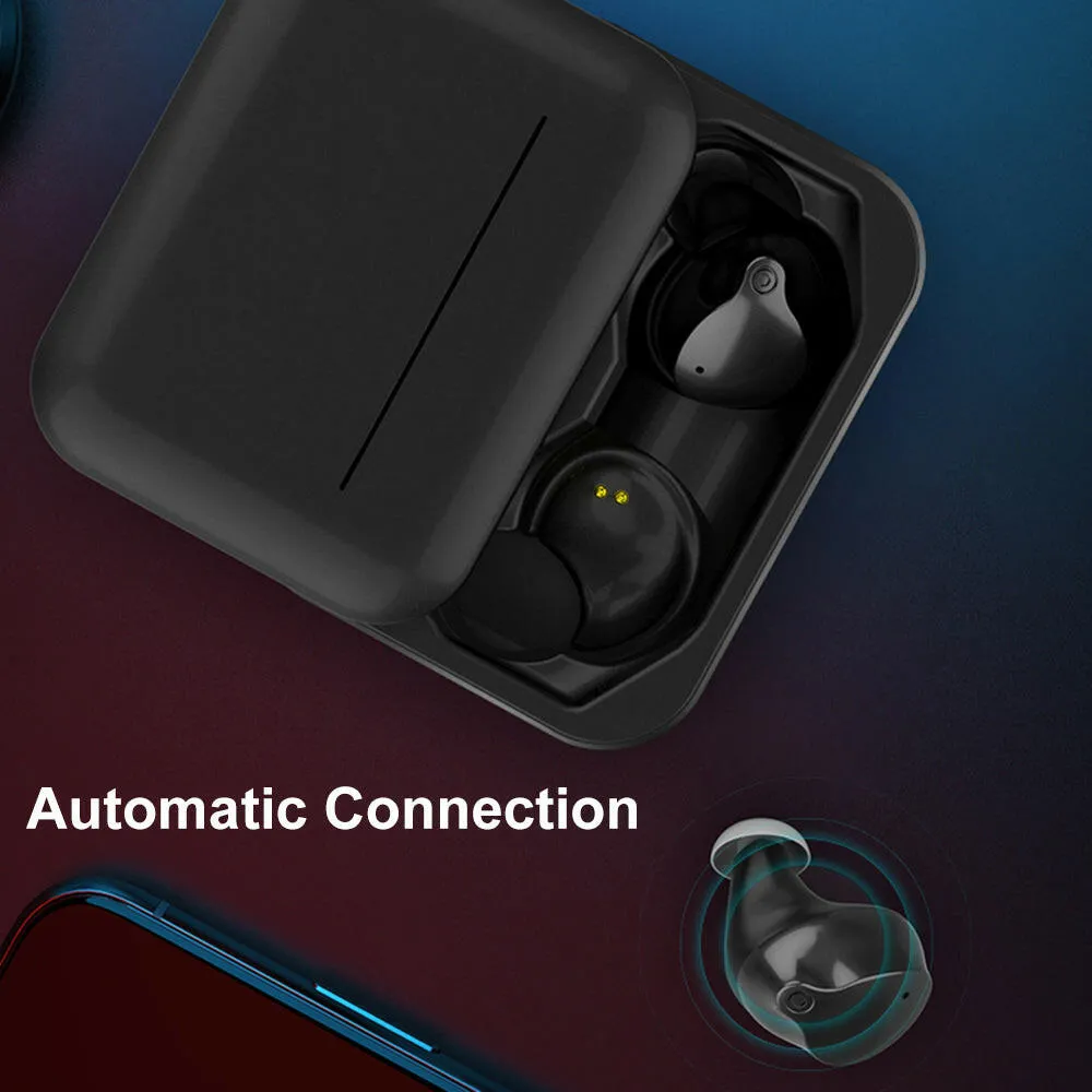 V10 True Wireless Stereo Earphone Touch-controlled Headphones Sports Headset Mini Earbuds with Mic Charging Box