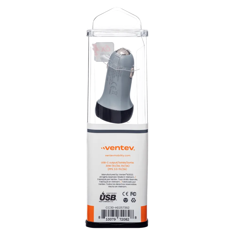 Ventev 30W USB-C PPS Car Charger by Ventev