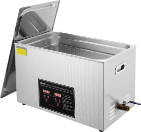 Vevor Ultrasonic Cleaner 30L Capacity with Digital Timer & Heater 40kHz 600W New