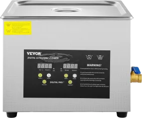 Vevor Ultrasonic Cleaner Professional 4 Gal. 15L with Heater and Timer 40 kHz New