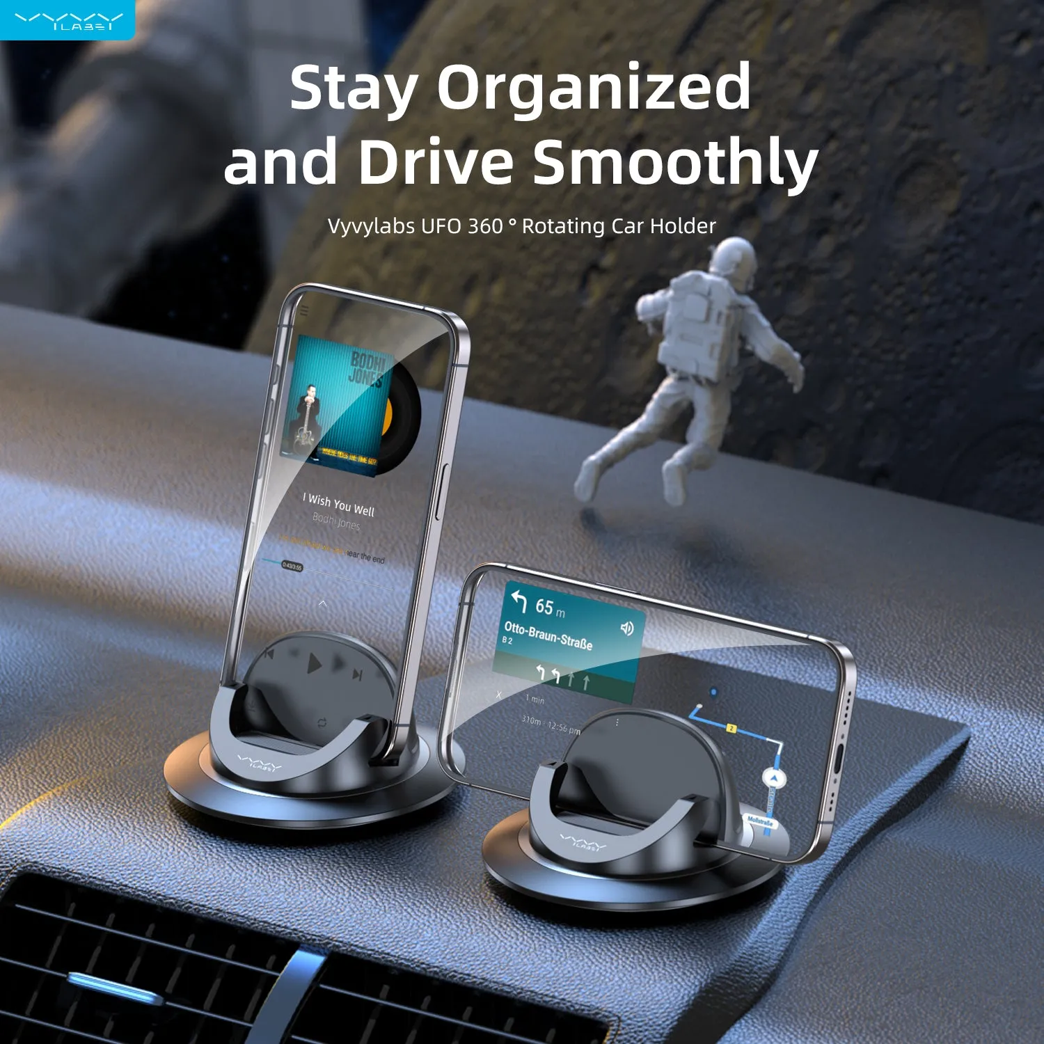 Vyvylabs Car Dashboard Phone Holder 360°