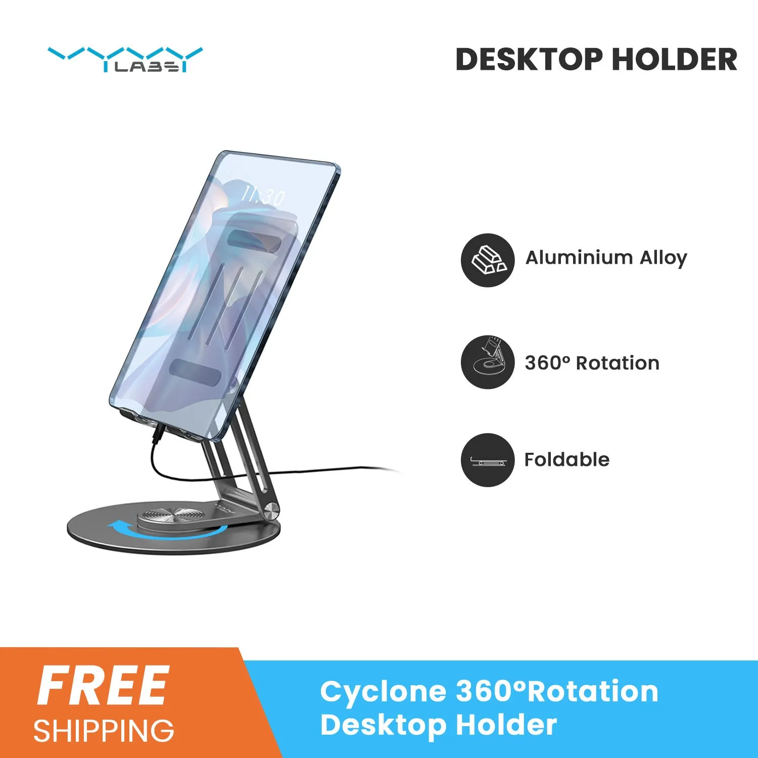 Vyvylabs Cyclone 360° Rotation Desktop Holder