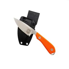 White River Knives M1 Pro Fixed Blade 3in Magnacut Steel Orange Textured G10 Handles