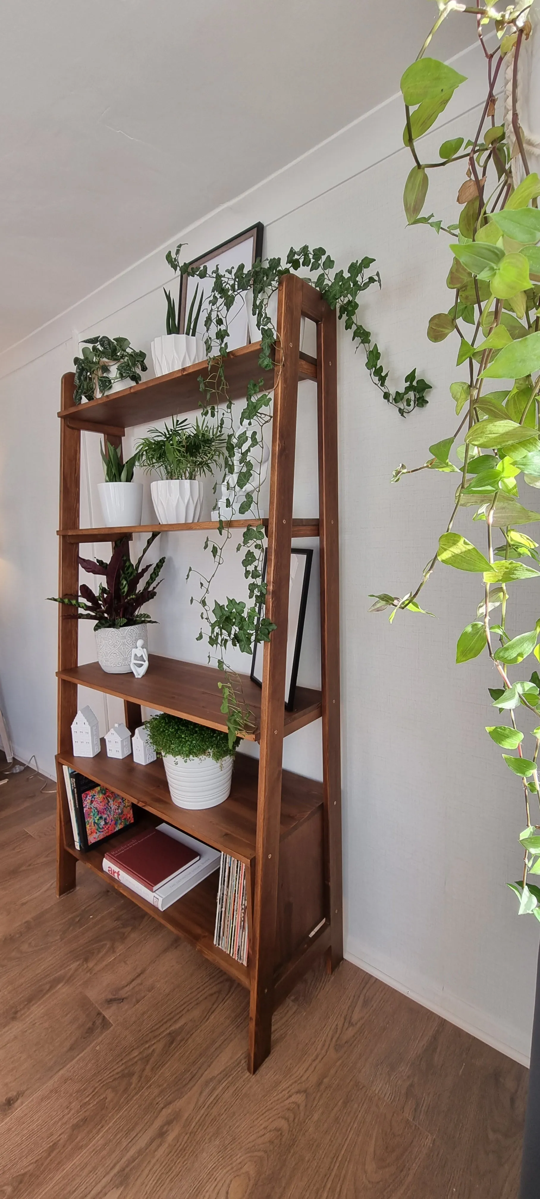 Wooden Free Standing Shelving, Mid-Century Shelving, Unit with Storage Space