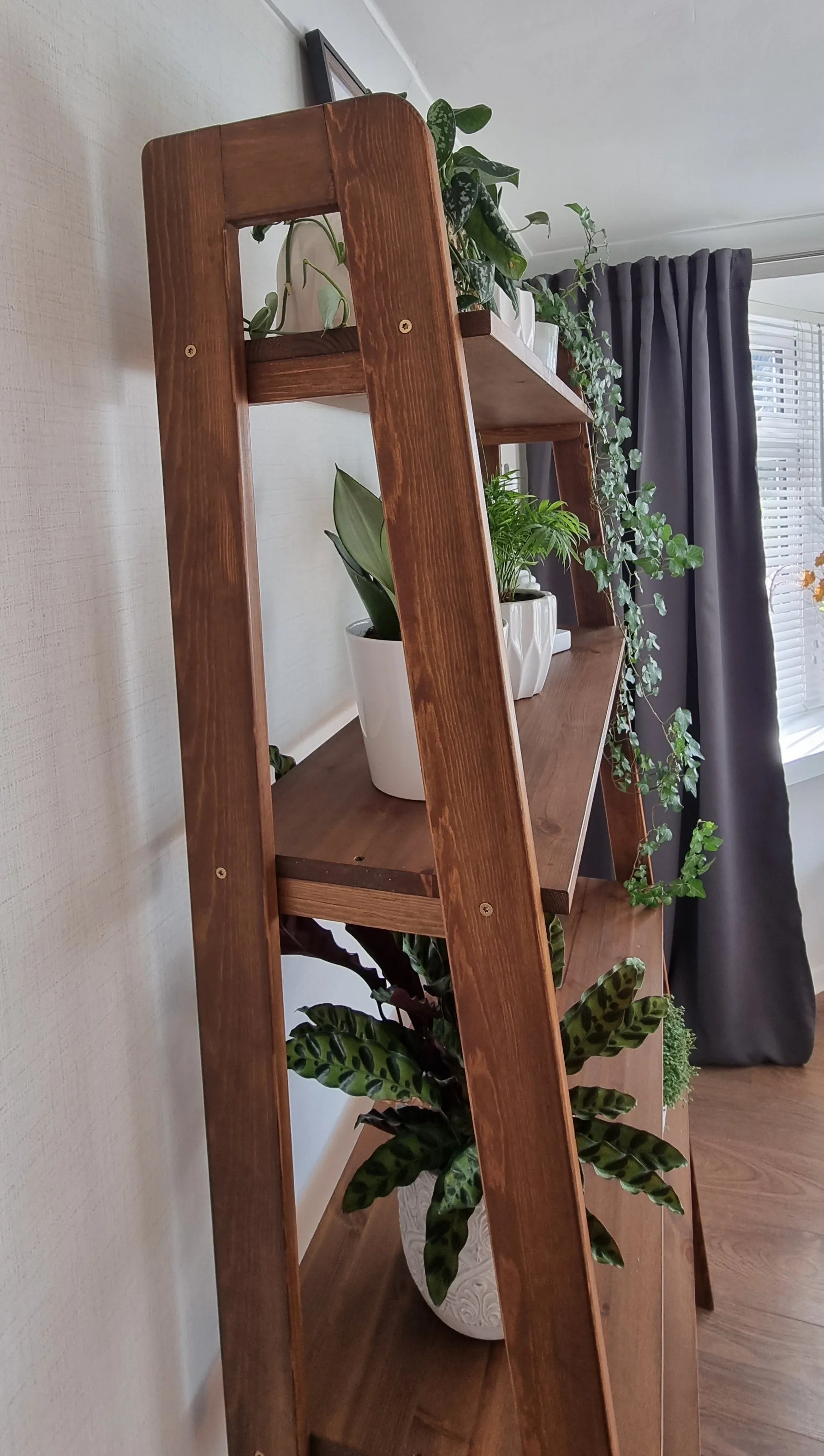 Wooden Free Standing Shelving, Mid-Century Shelving, Unit with Storage Space