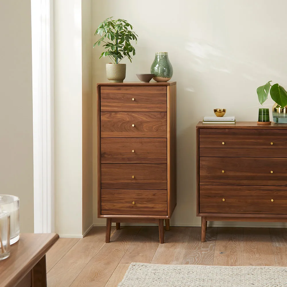 Wright Walnut Chest of 3 Drawers